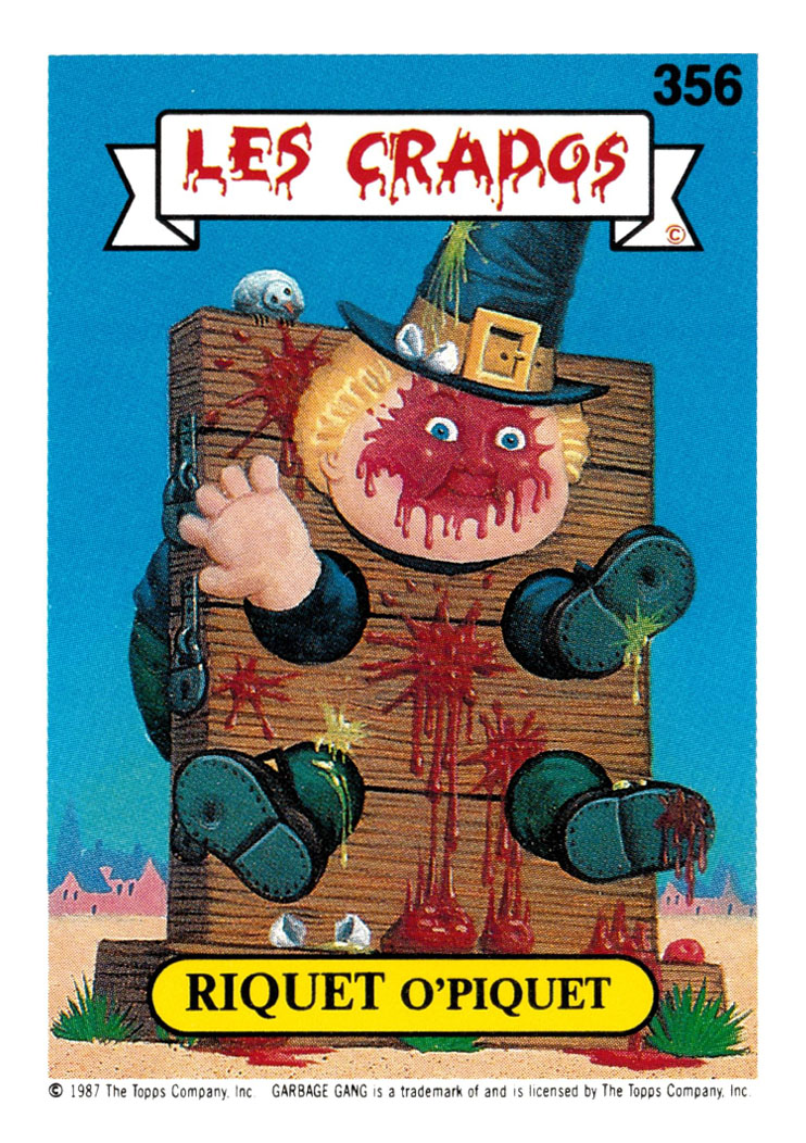 Les Crados / autocollants  Garbage pail kids, Garbage pail kids