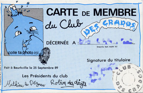 La carte de membre Crados